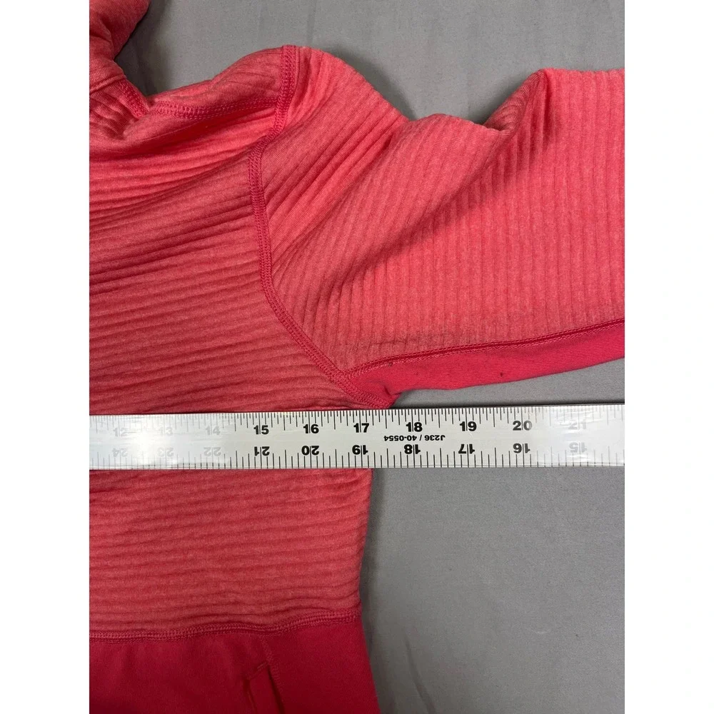Adidas Quarter Zip Pullover Womens Pink Climalite Textured